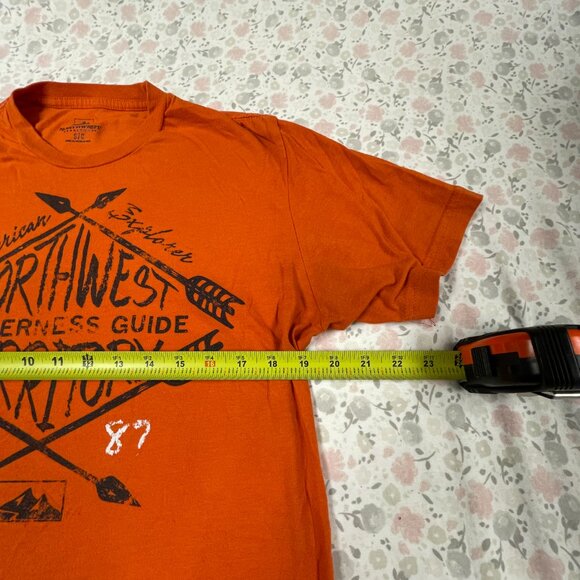 Northwest Territory Men's Small T-Shirt Orange - Picture 6 of 13